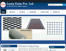 Tablet Screenshot of luniawirenetting.com